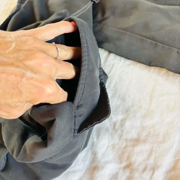 🌻Y2k ICON Black‎ Drawstring Parachute Pants in Black XS - Picture 3 of 9